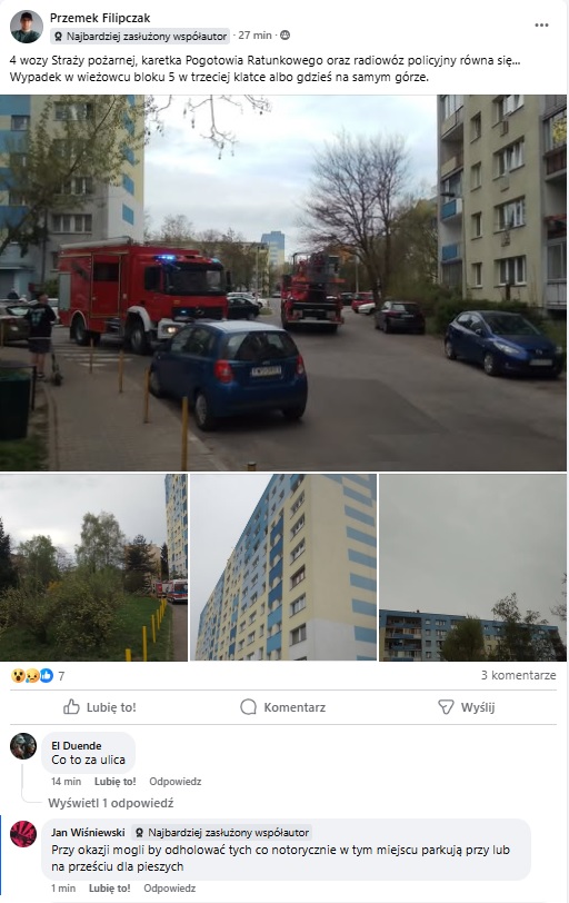 Tragedia na Retkini. Na dachu wieżowca znaleziono ciało 35-latka 2 Tragedia na Retkini. Na dachu wieżowca znaleziono ciało 35-latka