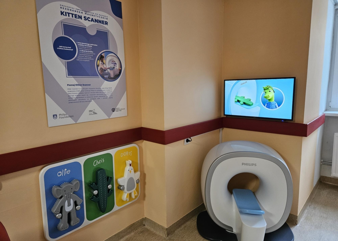 Nowe urządzenie edukacyjne w ICZMP. Kitten Scanner ma pomóc dzieciom podczas niekomfortowego badania