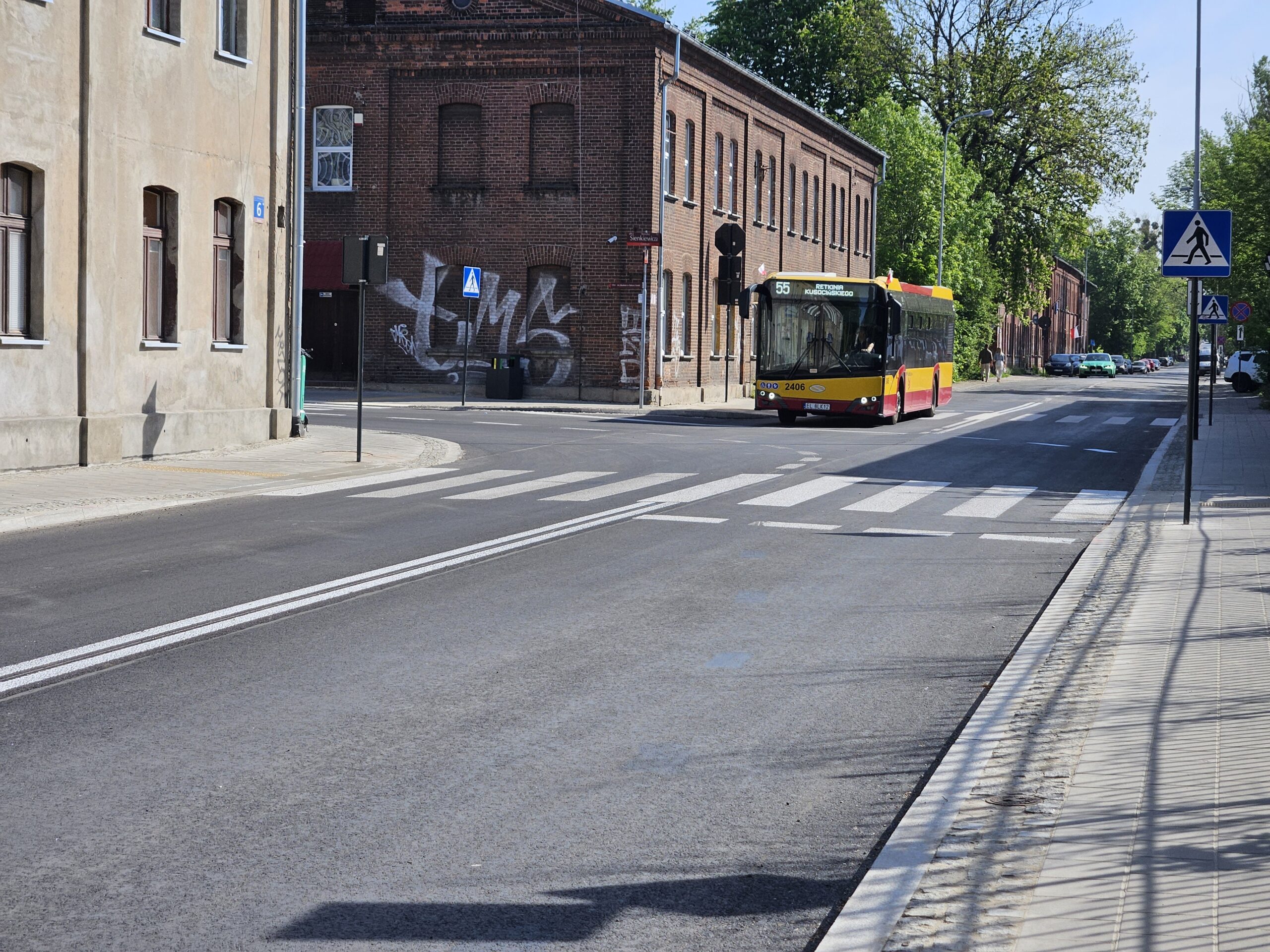 Koniec remontu Sienkiewicza i Tymienieckiego. Na swoją stałą trasę wracają autobusy nr 55