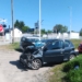 Wypadek na torach w Zgierzu. Samochód wjechał w bok lokomotywy towarowej