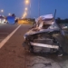Wypadek osobówki i dostawczaka na A1 w rejonie Rokitnicy. Dwie osoby ranne, są utrudnienia