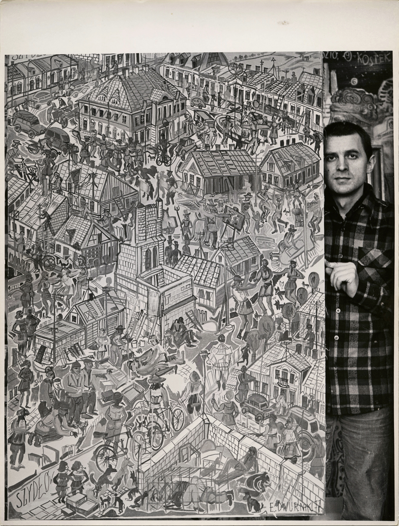 Miejska Galeria Sztuki gra z widzem. Nowa wystawa od 15 maja 3 Edward Dwurnik fot. Teresa Gierzynska 1977 24 x 182 cm