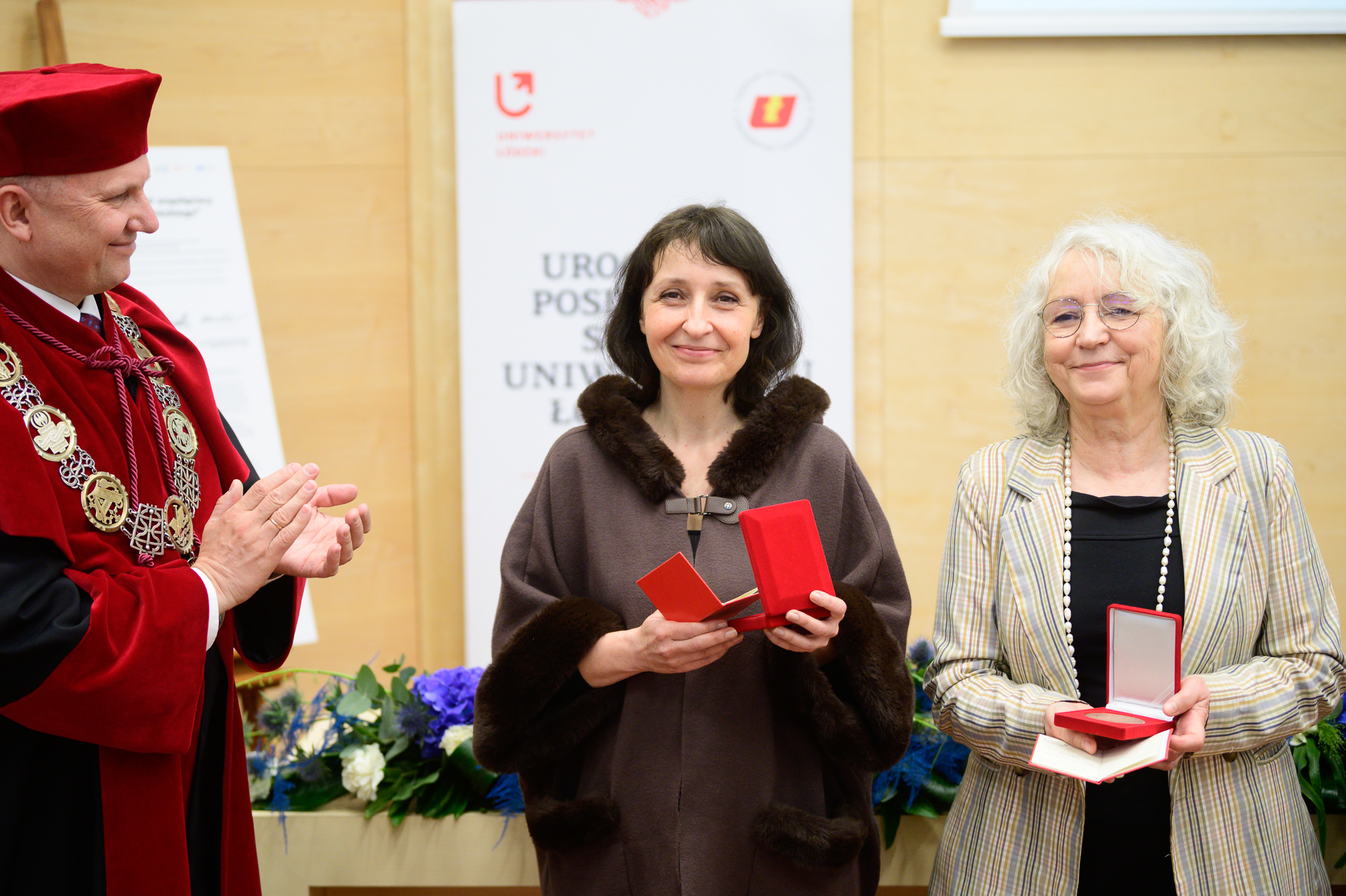 Iza Berkowska uhonorowana medalem „Przyjaciel Uniwersytetu Łódzkiego”