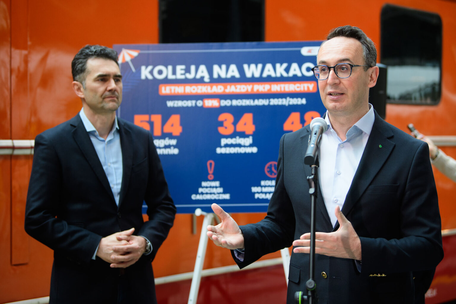 Koleja na wakacje minister Klimczak Fot Sebastian Szwajkowski 4