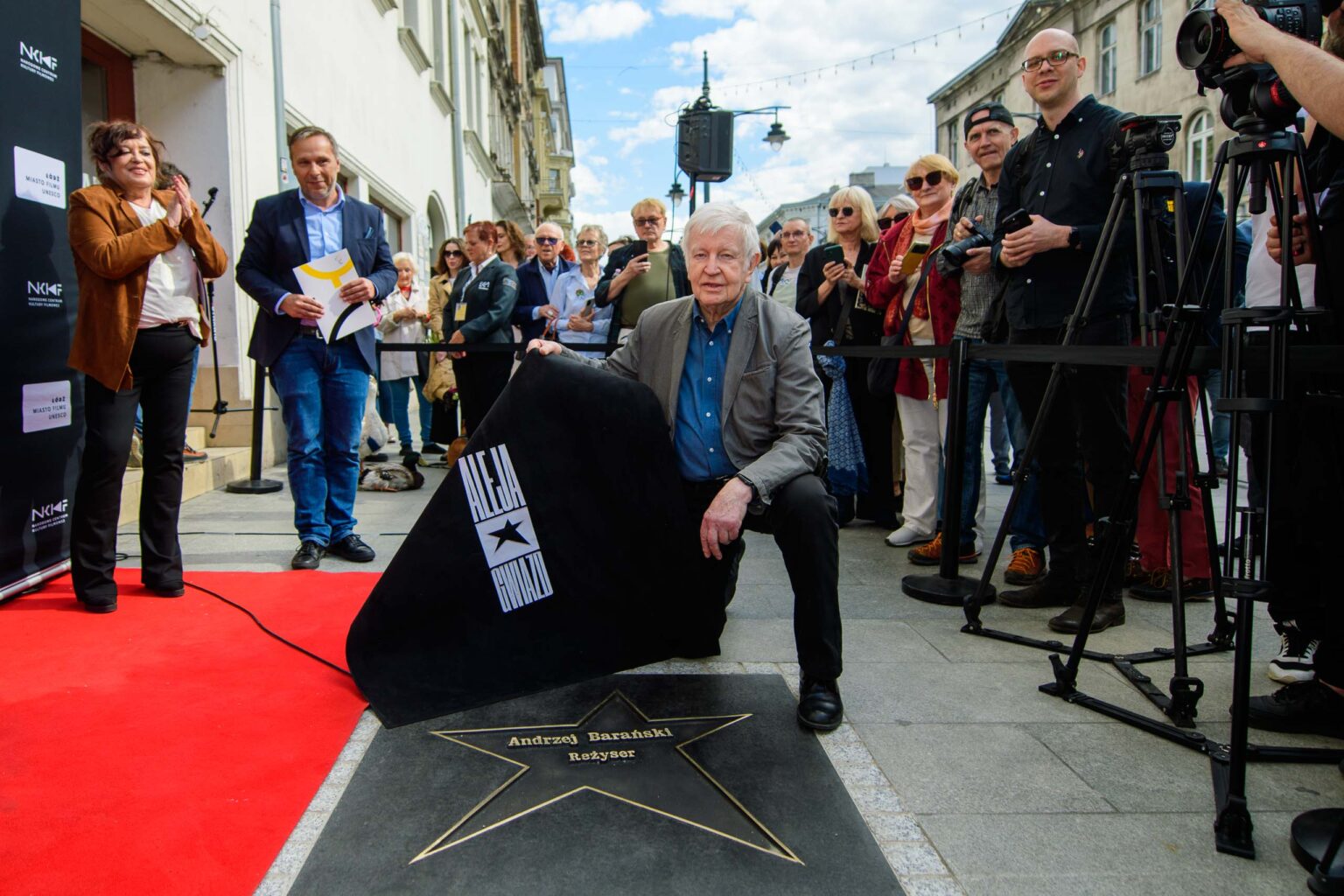 Odsloniecie gwiazdy Andrzeja Baranskiego Fot Sebastian Szwajkowski 11