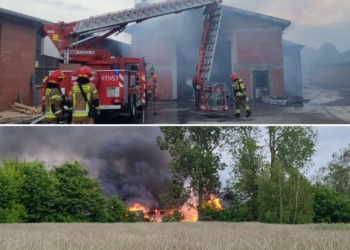Pożar w Małych Końskich