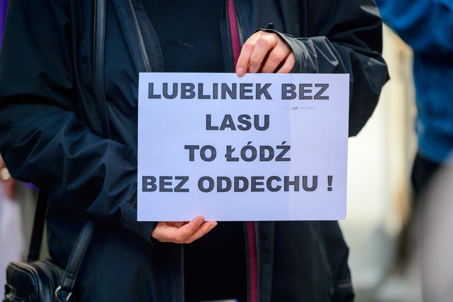 Protest w sprawie wycinki Lublinka 10
