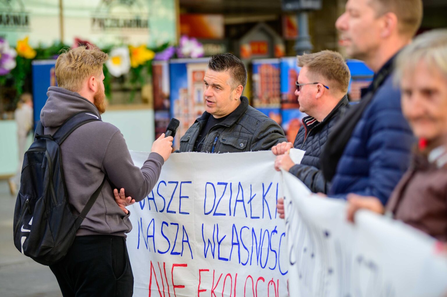 Protest w sprawie wycinki Lublinka 11
