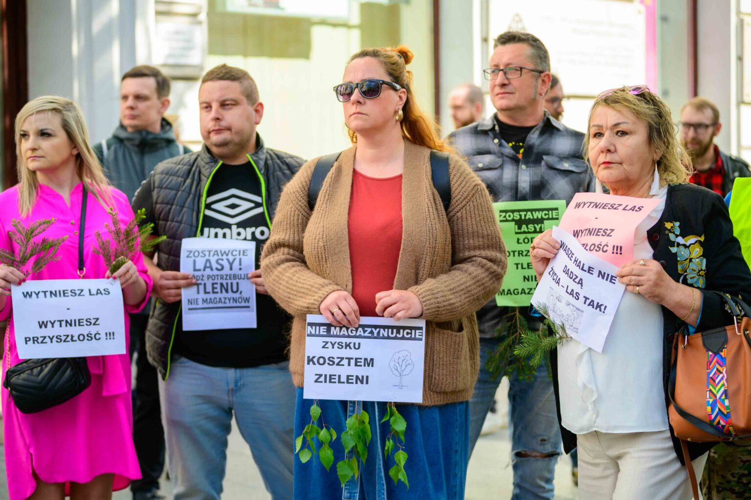 Protest w sprawie wycinki Lublinka 15