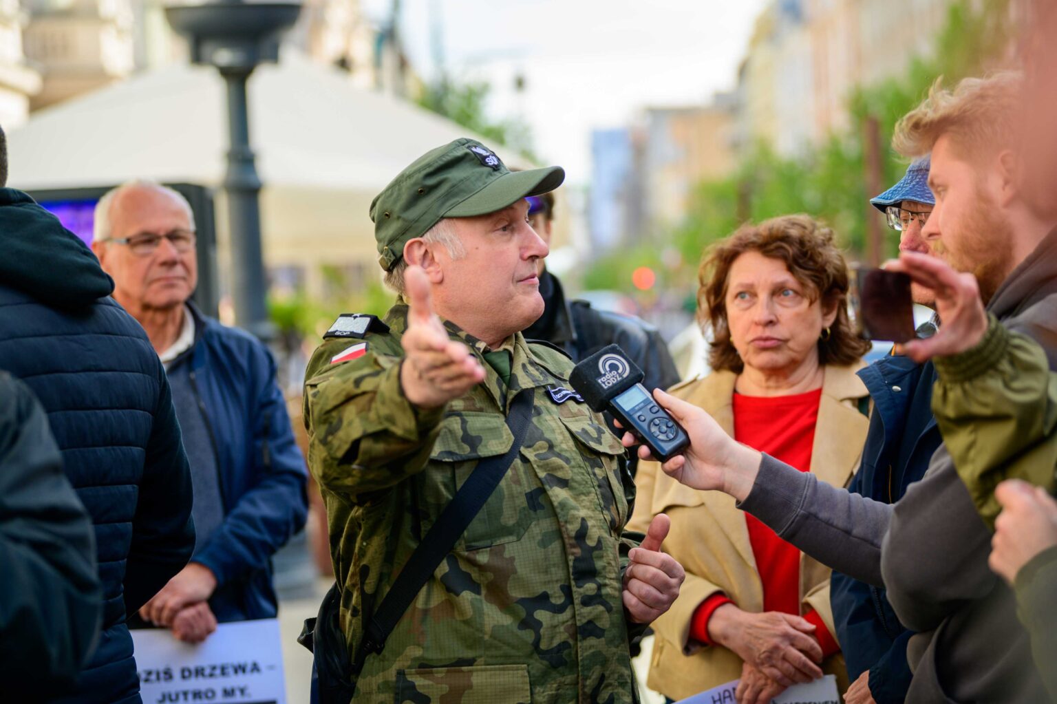 Protest w sprawie wycinki Lublinka 16