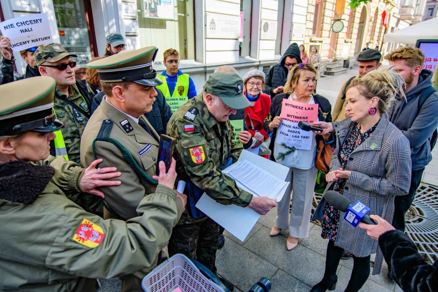 Protest w sprawie wycinki Lublinka 2