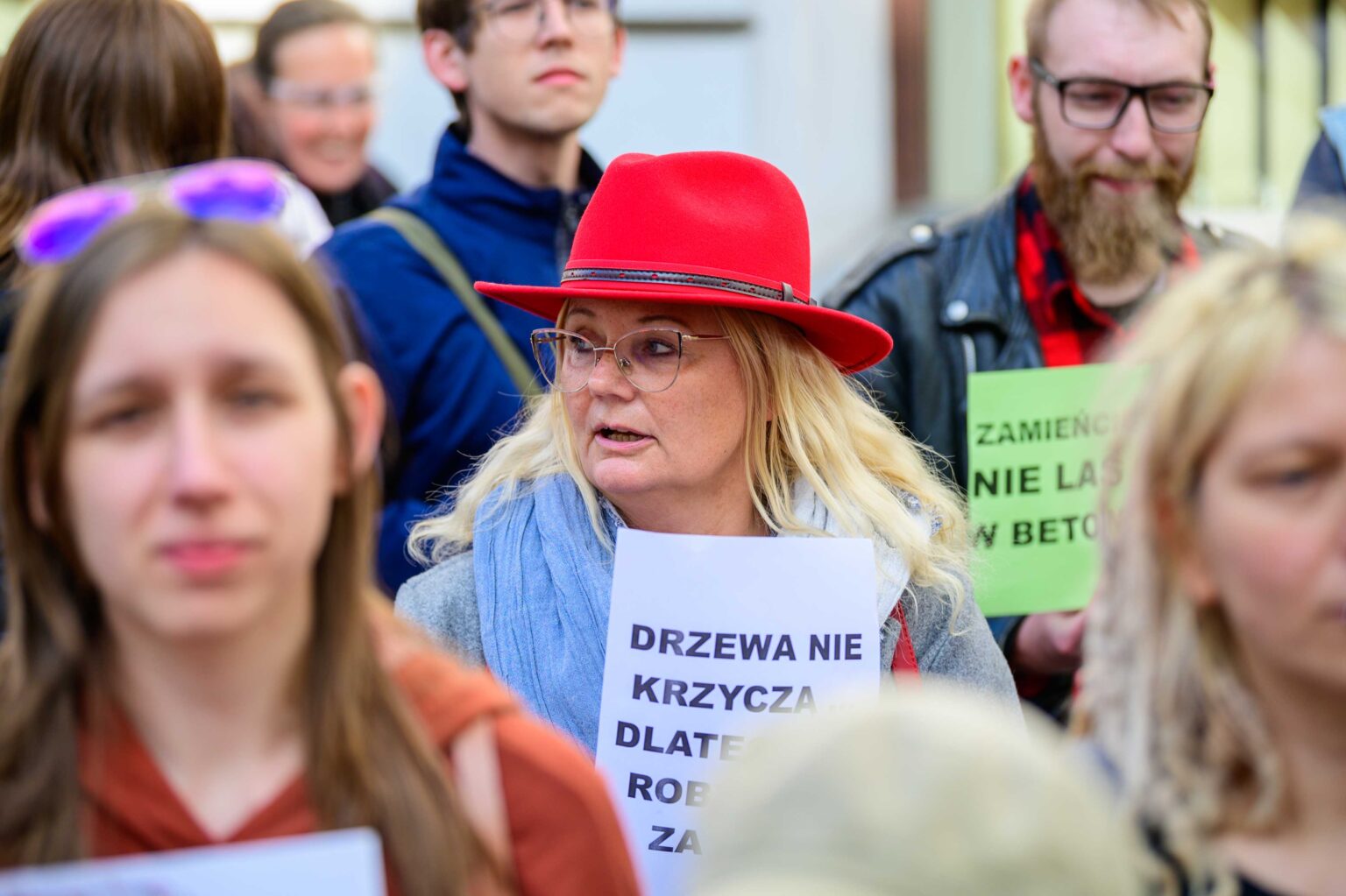 Protest w sprawie wycinki Lublinka 20