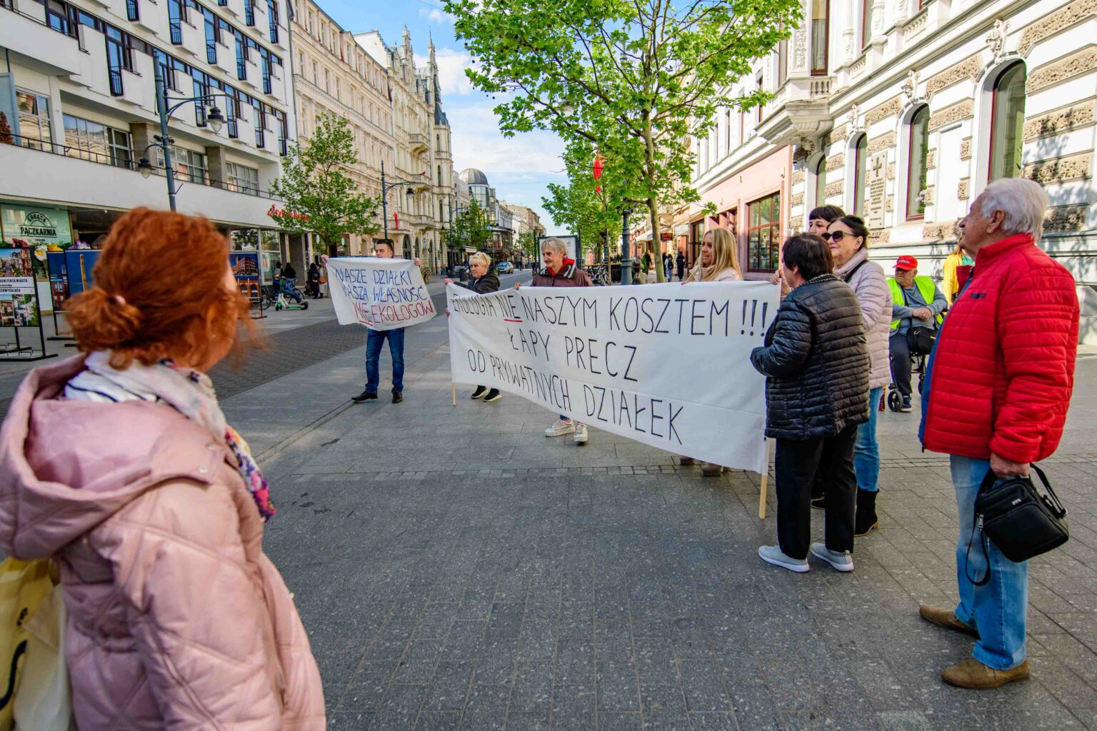 Protest w sprawie wycinki Lublinka 22