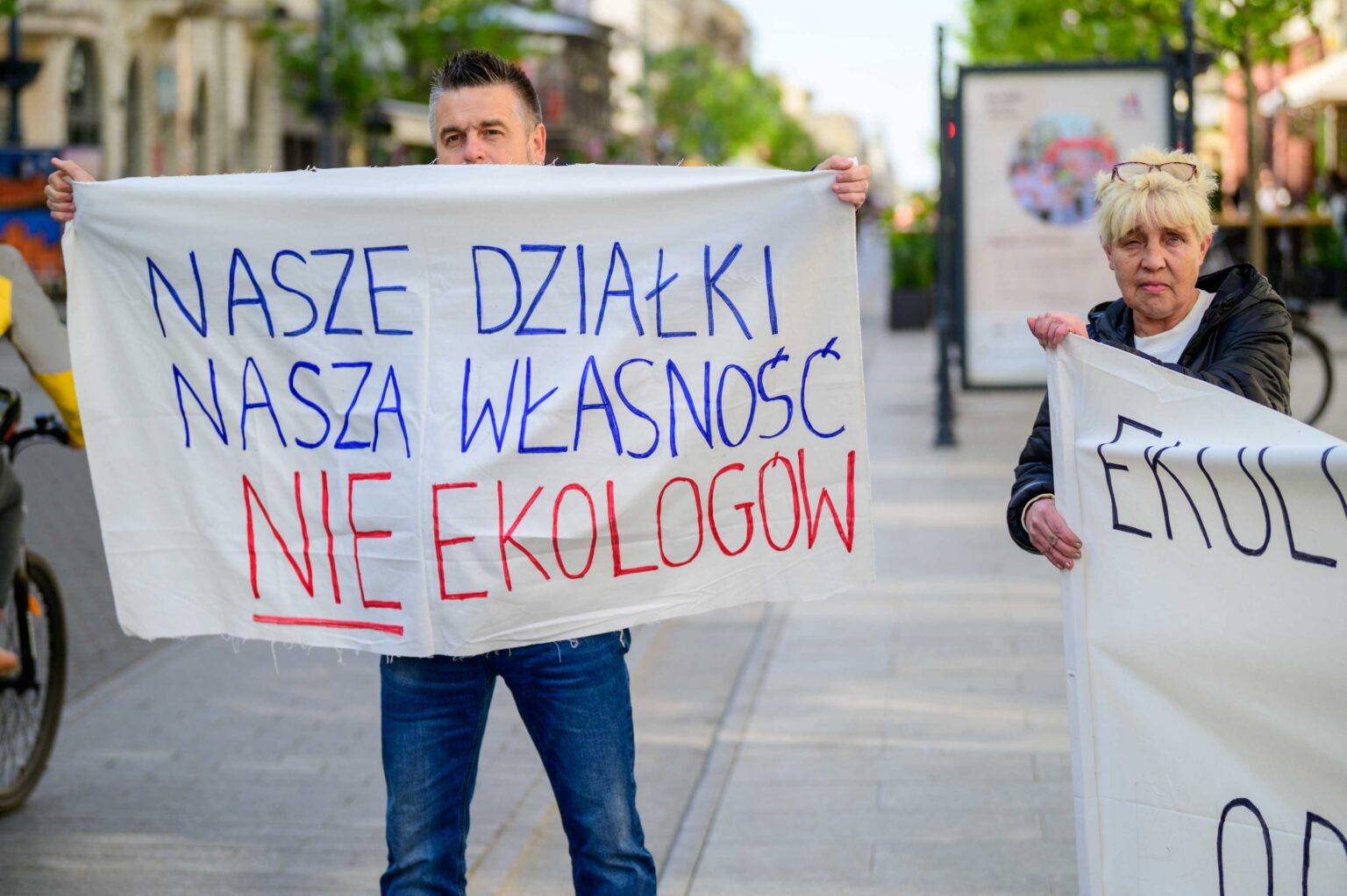 Protest w sprawie wycinki Lublinka 4