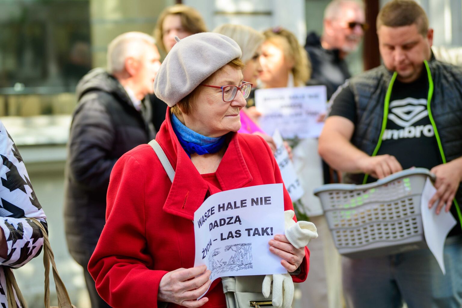Protest w sprawie wycinki Lublinka 6