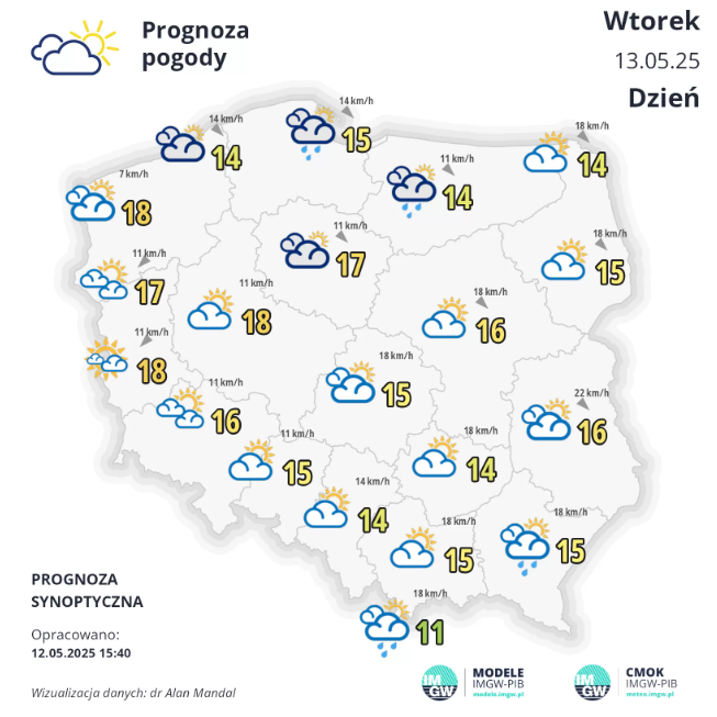 Pogoda na wtorek. Szykuje się lekkie ocieplenie 2 Pogoda na wtorek. Szykuje się lekkie ocieplenie
