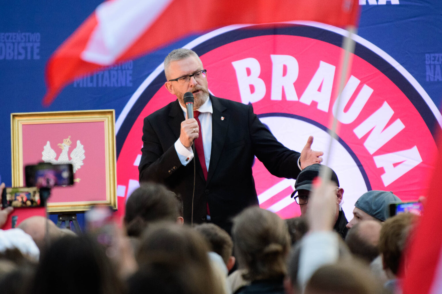 Spotkanie z Grzegorzem Braunem w Lodzi Fot Sebastian Szwajkowski 4
