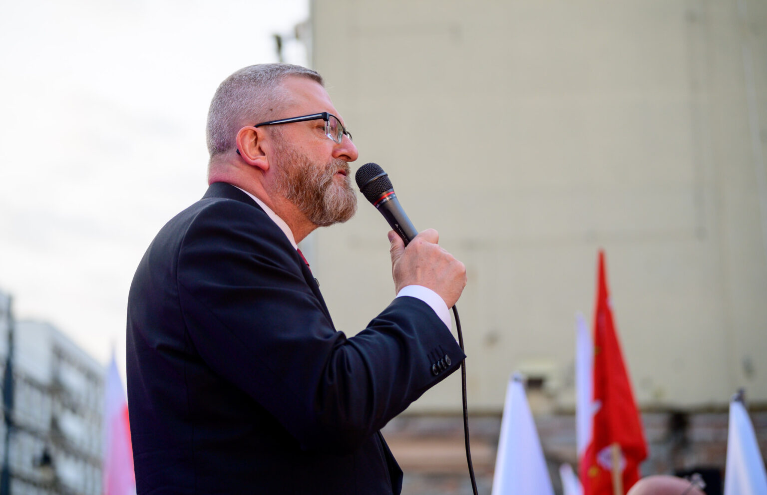 Spotkanie z Grzegorzem Braunem w Lodzi Fot Sebastian Szwajkowski 40