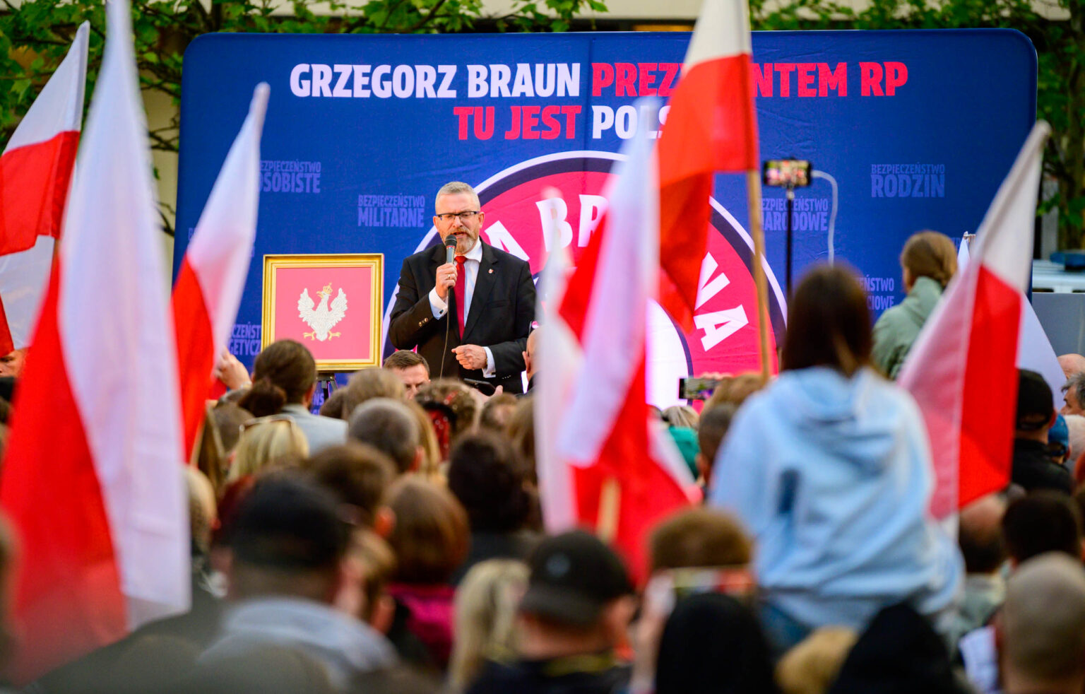 Spotkanie z Grzegorzem Braunem w Lodzi Fot Sebastian Szwajkowski 43