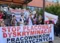 Strajk pracowników szpitala w Bełchatowie