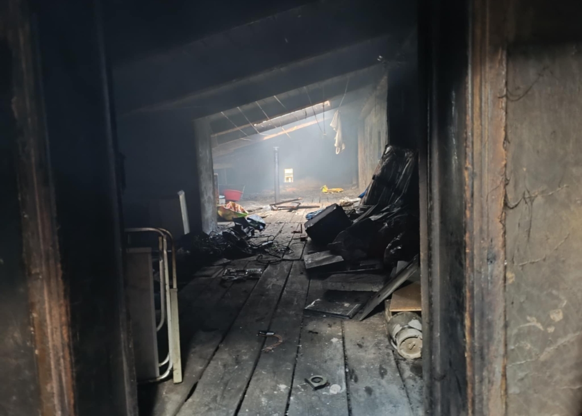 Śmiertelny pożar w Łodzi. 1 osoba nie żyje 1 Śmiertelny pożar w Łodzi. 1 osoba nie żyje