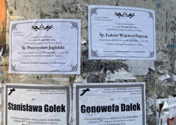 Fałszywe nekrologi w Zgierzu