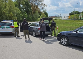 Nielegalni migranci pod Piotrkowem Trybunalskim. Zostali zatrzymani na S8