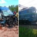Bus wjechał w lokomotywę. Utrudnienia na kolei po wypadku w Przyłęku Dużym