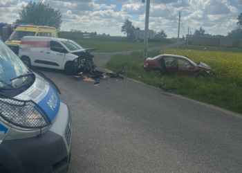 Groźny wypadek pod Kutnem