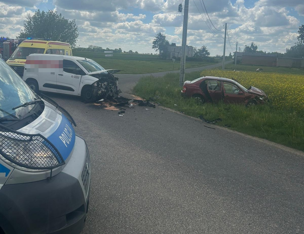 Groźny wypadek pod Kutnem