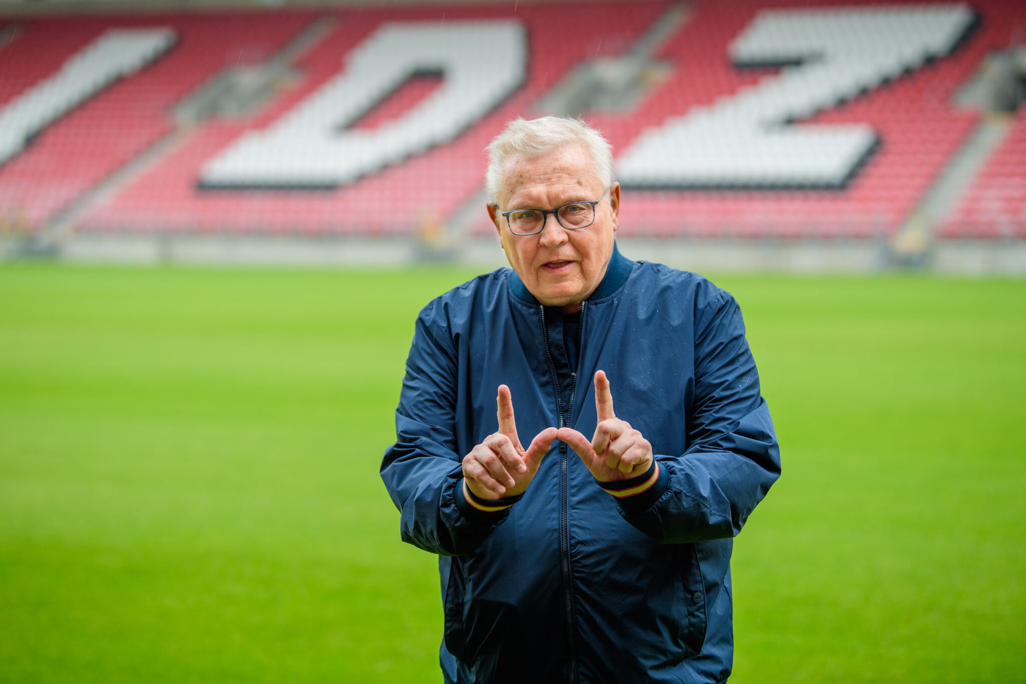 Dariusz Postolski na stadionie Widzewa Łódź