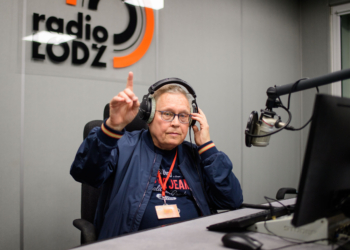 Dariusz Postolski w studiu Radia Łódź