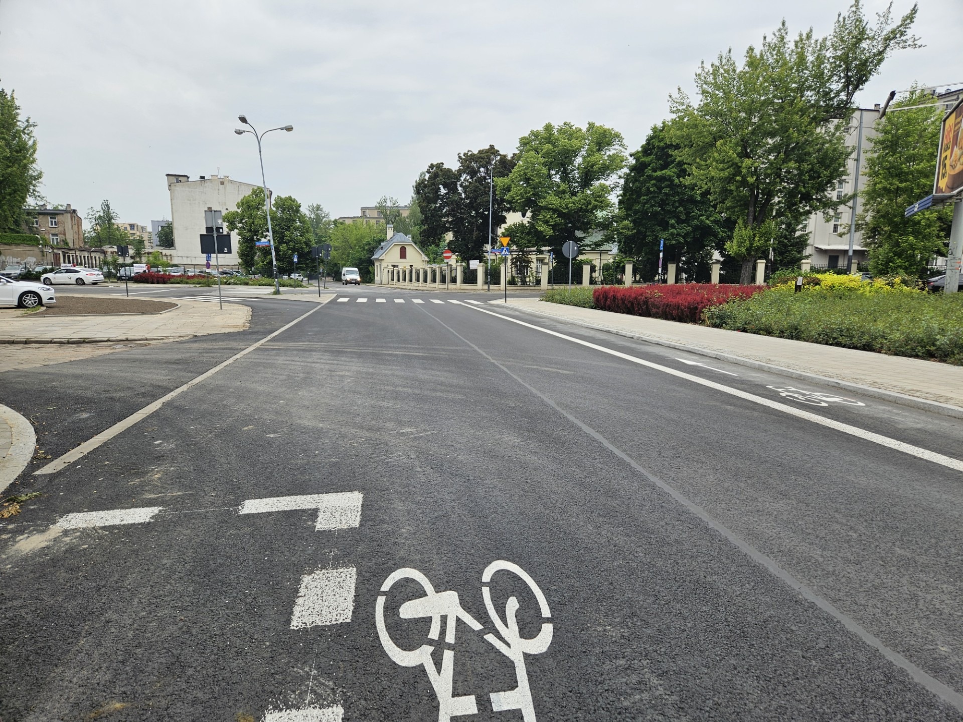 Koniec remontu jednej z ulic w centrum Łodzi. Ułatwienia dla rowerzystów 2 Koniec remontu ul. Skłodowskiej-Curie w Łodzi
