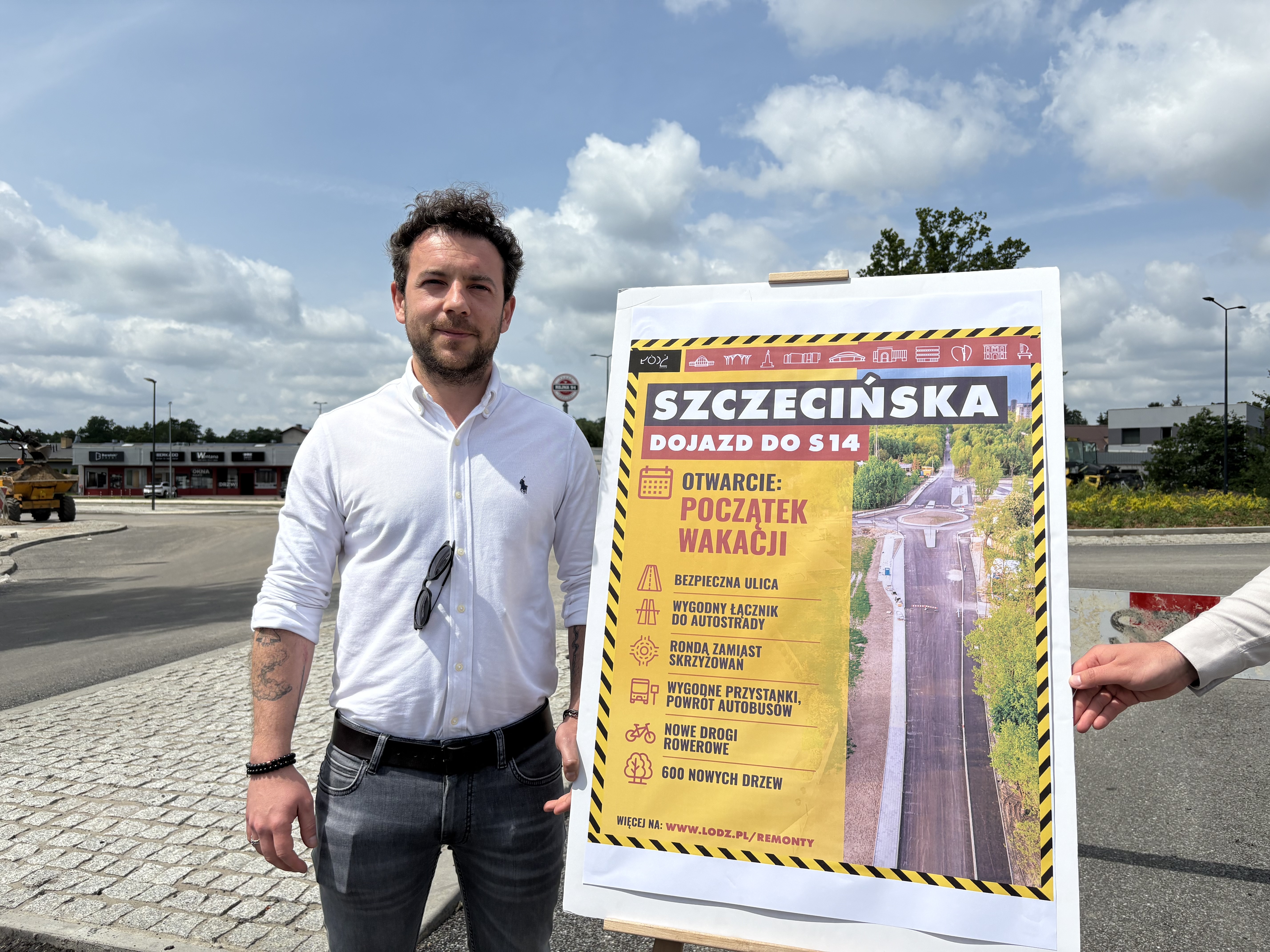 Koniec prac na Szczecińskiej w pobliżu S14 coraz bliżej. Będą ułatwienia dla kierowców i pasażerów MPK