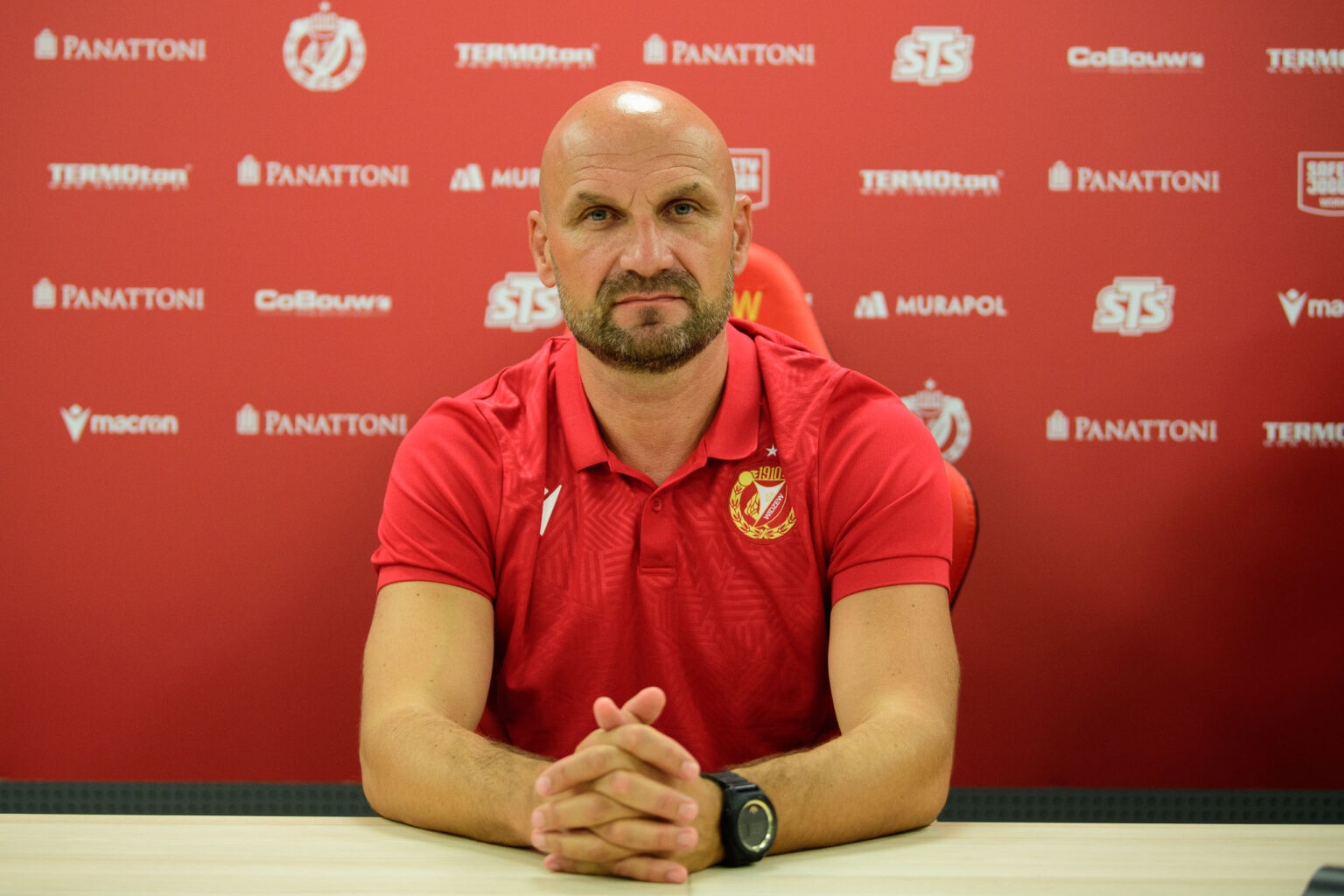 Konferencja Trenera i Trening Widzewa Fot Sebastian Szwajkowski 13