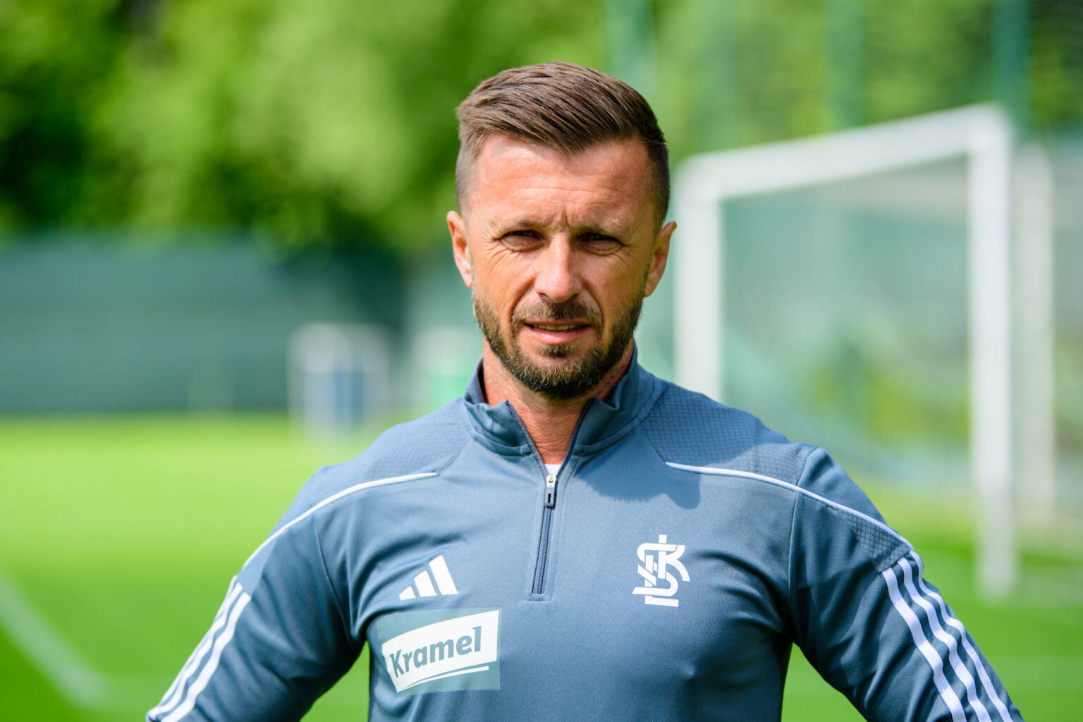 Konferencja trenera Pierwszy Trening LKS Fot Sebastian Szwajkowski 20