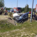 Wypadek na Polnej w Strykowie. 5 osób poszkodowanych, w tym 2 policjantów 16 Wypadek na Polnej w Strykowie. Rannych 5 osób, w tym 2 policjantów