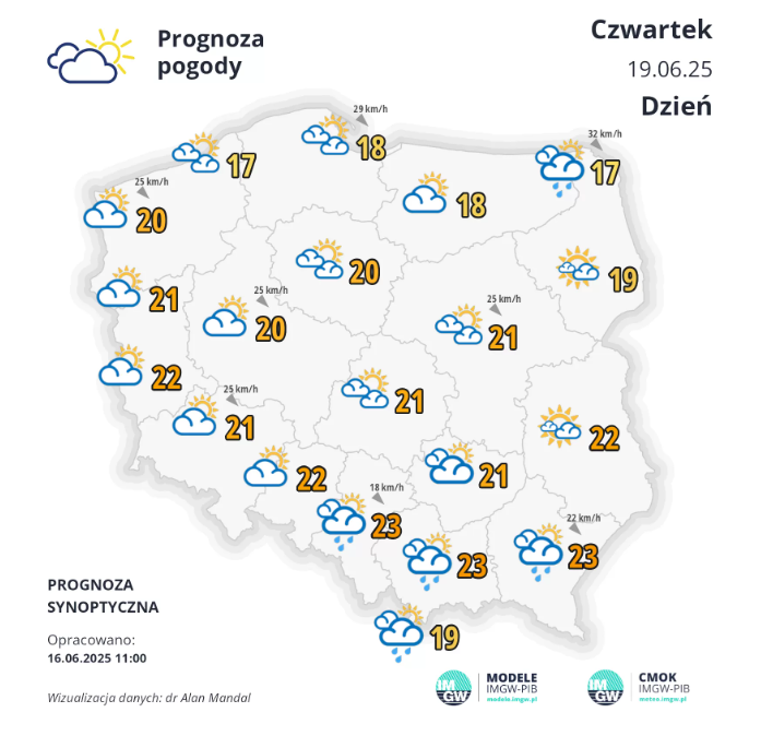 Pogoda na długi weekend. Czy w Boże Ciało będzie ciepło? 1 pogodaczw