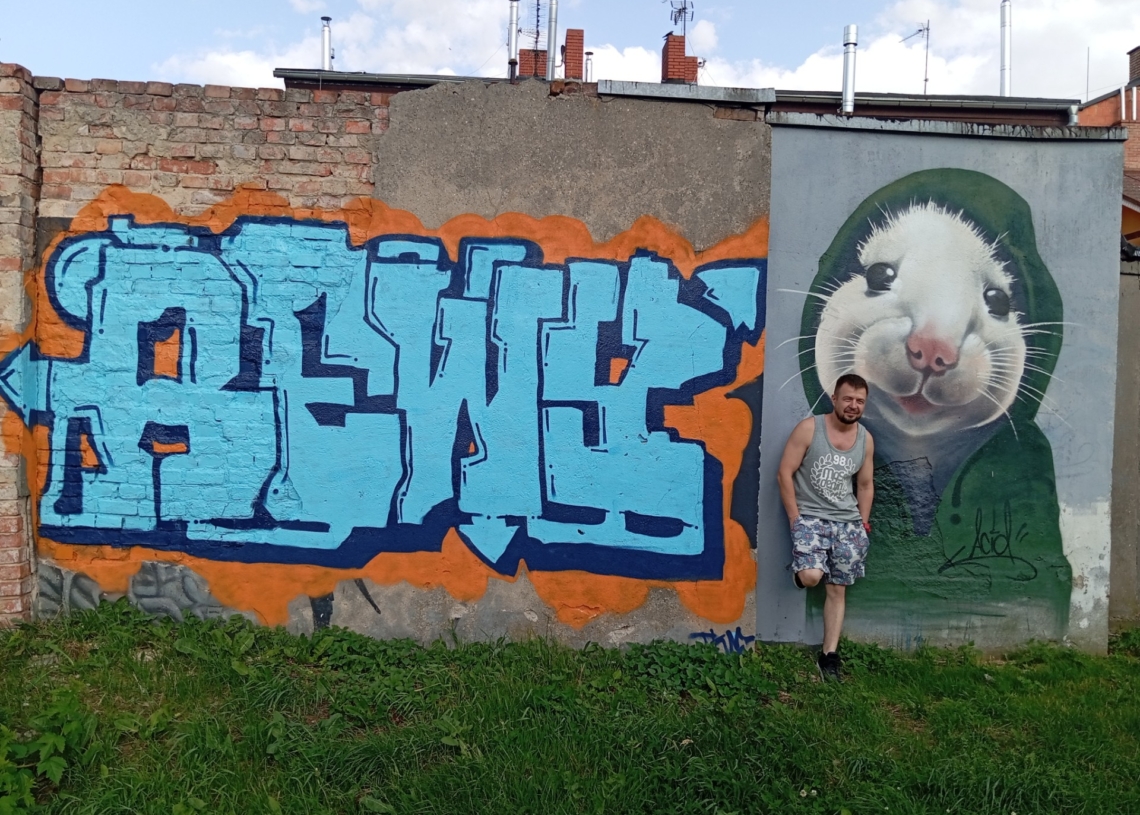 Graffiti zamiast wulgarnych napisów. Akcja straży miejskiej i artysty z Konstantynowa Łódzkiego