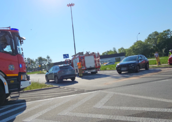 Wypadek na al. Waltera-Janke w Łodzi