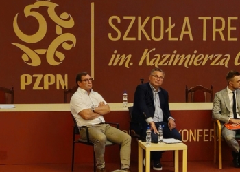 Jan Urban w Łodzi. Obserwował jednego z piłkarzy Widzewa