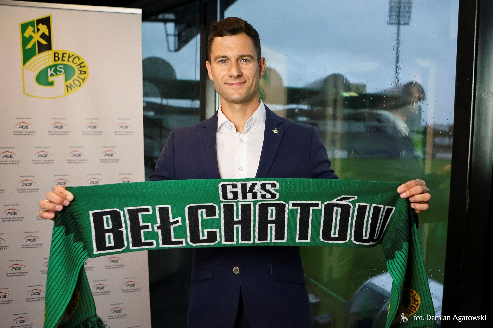 GKS Bełchatów. Trener Radosław Pęciak