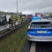 Wypadek na S8. Droga jest zablokowana! 10 Komenda Miejska Policji w Piotrkowie Trybunalskim