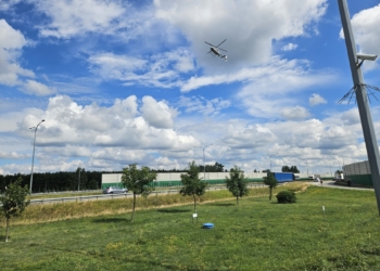 Dzień Bezpiecznego Kierowcy 2025. Podniebny patrol łódzkiej policji