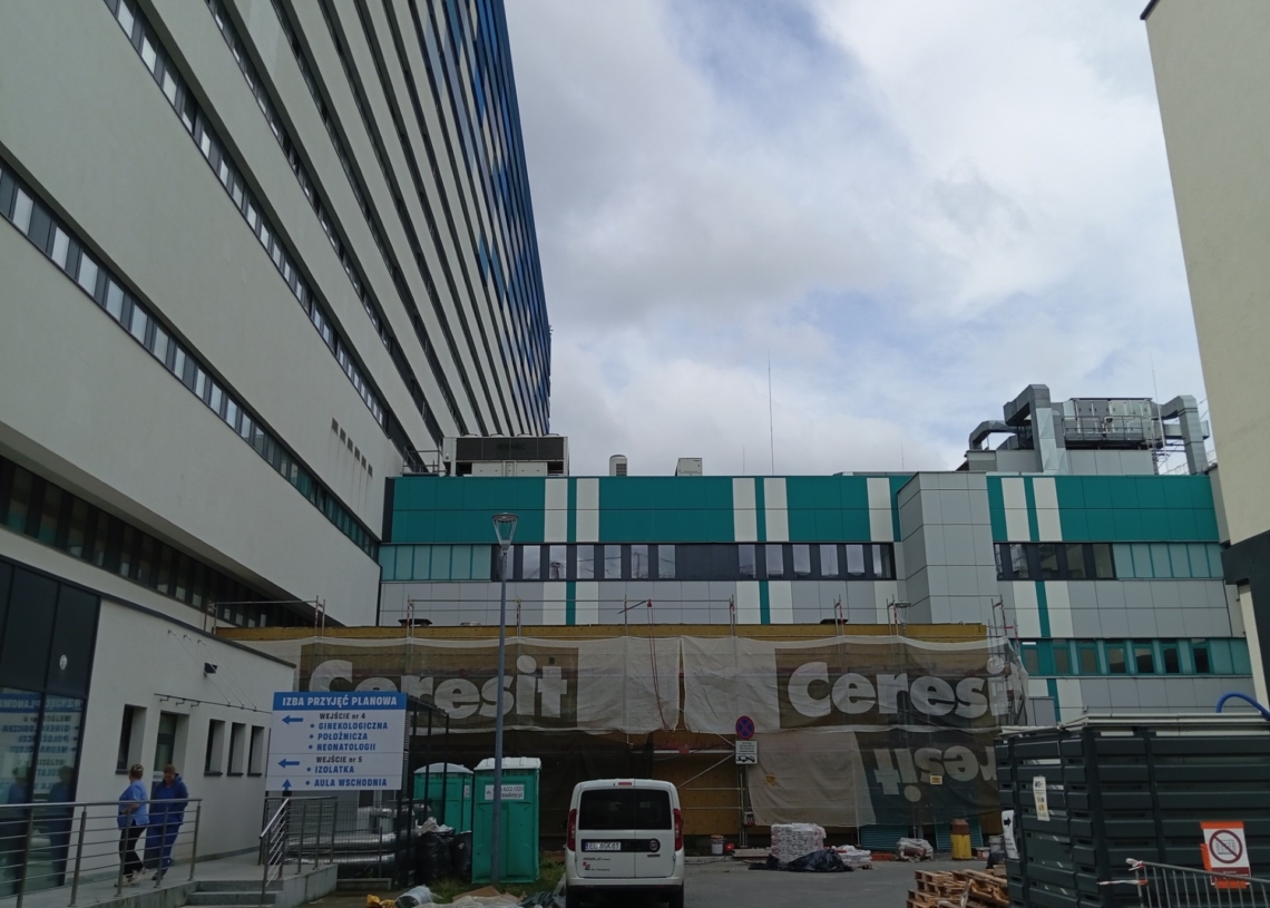 Pożar w szpitalu CKD. Ewakuacja 190 osób
