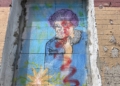 Akt wandalizmu na łódzkich Bałutach. Ktoś zniszczył mural Haliny Elczewskiej 3 Akt wandalizmu na łódzkich Bałutach. Ktoś zniszczył mural Haliny Elczewskiej
