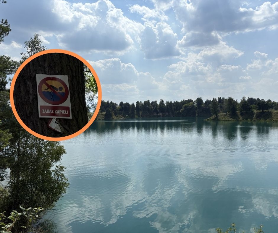 Tragedia w Sulejowie. Wapienniki kuszą lazurową wodą, ale zakaz kąpieli jest nieprzypadkowy