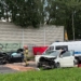 Groźny wypadek na alei Włókniarzy. Zderzenie dwóch osobówek 7 Groźny wypadek na alei Włókniarzy. Zderzenie dwóch osobówek