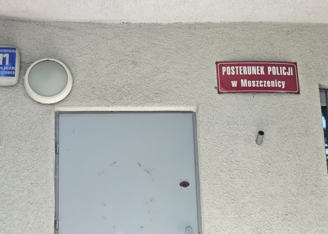 Posterunek policji w Moszczenicy znów bedzie działał 1 Posterunek policji w Moszczenicy znów bedzie działał