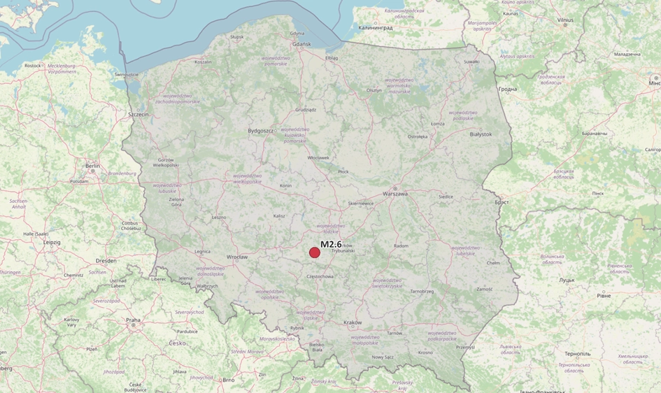 Bełchatów: sejsmolodzy zarejestrowali niewielki wstrząs ziemi 1 Bełchatów: sejsmolodzy zarejestrowali niewielki wstrząs ziemi